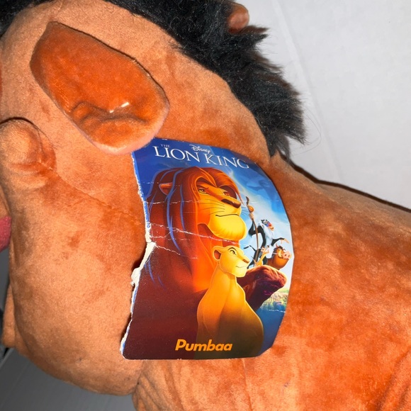 Disney Lion King Pumba Bugs Hanging out of Mouth Large Plush - Picture 3 of 7